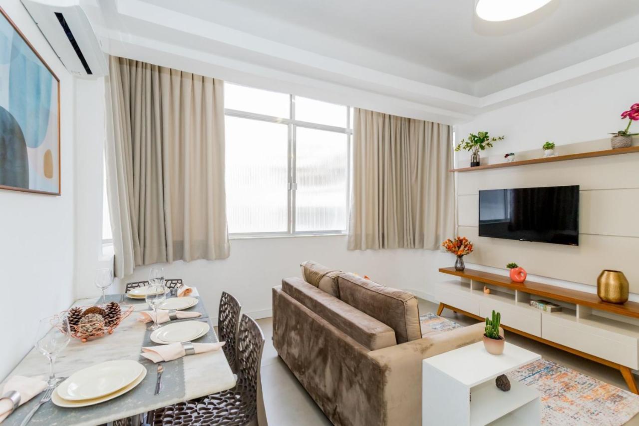 Relax Em Copacabana, Quarto E Sala, 150 Mt Da Praia, Cozinha, Maq De Lavar Roupa E Ar Rio de Janeiro Ngoại thất bức ảnh